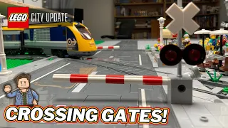 LEGO Railroad Crossing Gates, Outdoor Patio | LEGO City Update | Brickland 7 | re:Bricks 10