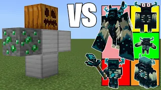 The Emerald Golem vs ALL Wardens