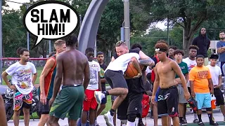 They Were Talking SH** & Wanted To FIGHT! 5v5 Basketball At The Park
