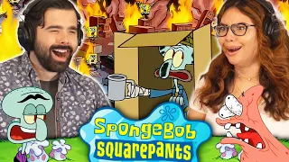 We Watched SPONGEBOB SEASON 3 EPISODE 7 AND 8 For the FIRST TIME DUO REACTION!