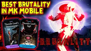 MK Mobile. Raiden Brutality is AMAZING! Best Brutality in MK Mobile?