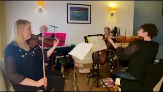 Czardas by Monti for piano quartet (piano, 2 violins, cello), with Angharad on solo.