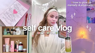 SELF CARE VLOG 💌🧘🏼‍♀️ skincare, journaling, yoga & wellness