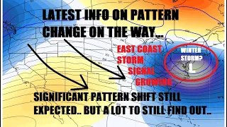 Update on significant pattern change expected. Storm signal this week! Another Winter storm?