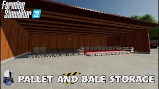 FS22  New Mod (console): Pallet And Bale Storage | Mods in the spots # 310