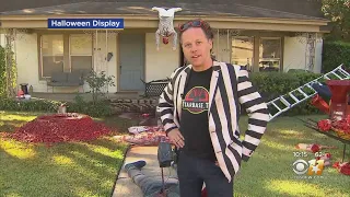 Gory Halloween Decorations Bring Visitors & Police To North Texas Home