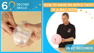 Learn How to Make an Apple Twist in a Balloon - 60 Second Skills #shorts