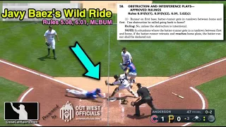 Analysis of Batter-Runner Rundown Between First & Home As Pirates' Will Craig Chases Cubs' Javy Baez