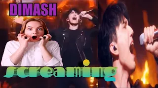 dimash reaction"screaming"video||dimash reaction compilation video||dimash rapping