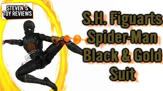 S.H. Figuarts Spider Man Black and Gold Suit Review NO WAY HOME