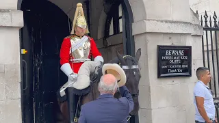 Guard and Horse Show POWERFUL Respect to Old Guard Veteran