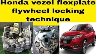 How To Lock Flex Plate Flywheel of Honda Vezel Automatic Transmission @autogeartech9436