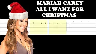 Mariah Carey - All I Want For Christmas Is You (Easy Guitar Tabs Tutorial)