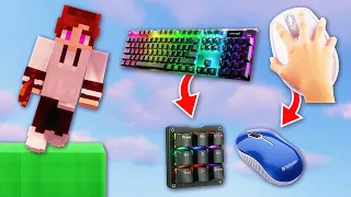 Bedwars But If I Die, My Keyboard & Mouse Gets Smaller