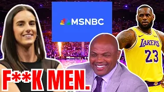 WOKE MSNBC SCOLDS Lebron James, Charles Barkley for DEFENDING Caitlin Clark! SLAMS MEN over WNBA!