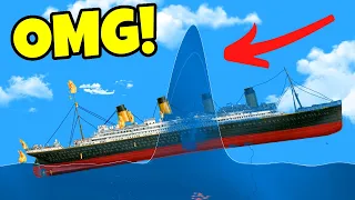 Doing EVERYTHING IN MY POWER To Destroy The Titanic In Floating Sandbox!