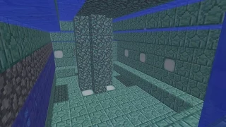 Minecraft Ocean Monument, Part 12: Draining the pillar-room wing