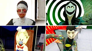 Slow Speed Of Chase Music | Evil Nun Vs Smiling X Corp 2 Vs Ice Scream 3 Vs Smiling X Corp