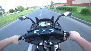 Bmw c650 sport. 30 градусов жары.