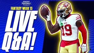 NFL Fantasy Week 13: Start 'Em & Sit 'Em, Live Q&A, Latest News | 2022 Fantasy Football Advice