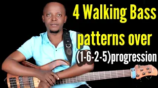 Walking bass lesson for beginners by Gilberto