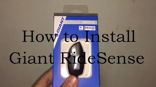 How to install Giant Ridesense ANT+ and Bluetooth