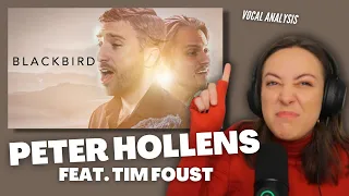 BLACKBIRD Peter Hollens feat. Tim Foust | Vocal Coach Reacts (& Analysis) | Jennifer Glatzhofer