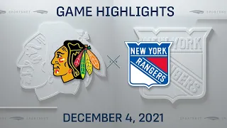 NHL Highlights | Blackhawks vs. Rangers - Dec. 4, 2021