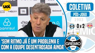 RENATO GAÚCHO ANALISA DERROTA DO GRÊMIO PARA O BRAGANTINO: 'FALTA DE ENTROSAMENTO E RITMO DE JOGO'