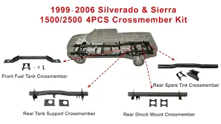 Elitewill Rear Fuel Tank Support Crossmember For 1996-2016 Chevy Silverado&GMC Sierra 1500 2500 3500
