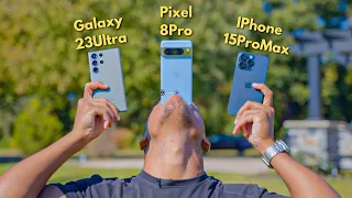 CAMERA COMPARISON 📸 Pixel 8 Pro vs IPhone 15 Pro Max vs Galaxy S23 Ultra - NOT what I expected!