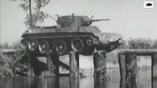 Russian Vintage BT 7 Tanks Doing Tricks