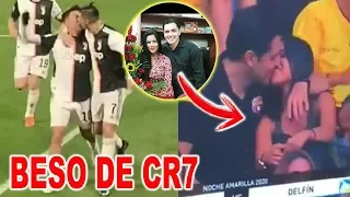 💋 EL BESO de Cristiano Ronaldo a Dybala 😈 INFIDELIDAD en Noche Amarilla KISS CAM en Barcelona SC