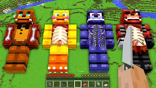 FIVE NIGHTS AT FREDDY'S SURGERY CHALLENGE! Minecraft NOOB vs PRO vs HACKER vs GOD! TROLLING STATUE