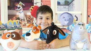 The Secret Life of Pets review / McDonalds Happy Meal 2016 The Secret Life of Pets toys  SanSanychTV