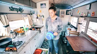 Fulltime Family RV Travel In A DIY Raised Roof School Bus - Leaving The 9-5