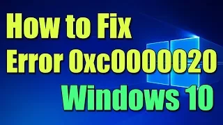 How to Fix Bad Image Error 0xc0000020 in Windows 10 I SOLUTION 2023