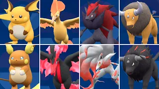 Pokémon Scarlet & Violet - All Alola, Galar, Hisui & Paldea Forms (Comparison)