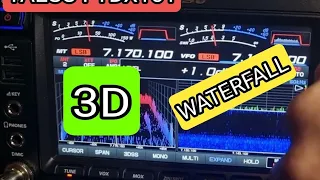 YAESU FTDX101 - WATERFALL & 3D SCOPE SIDE BY SIDE