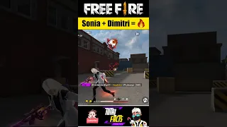 New Character Sonia Ability Combination 🔥 Sonia & Dimitri Character Best Skill Combination Free Fire