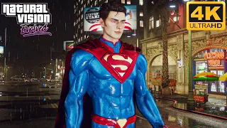 GTA 5 - Superman Rebirth The Man of Tomorrow Gameplay (4K)