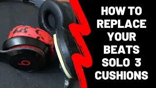 How To Replace Your Beats Solo 2.0/ 3.0 Ear Cushion (Wired & Wireless) Wicked Cushions