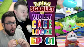 CHOOSING OUR STARTERS PALDEA EDITION! | Pokemon Scarlet & Violet Cagelocke • 01
