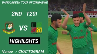 BANGLADESH Vs ZIMBABWE I 2ND T20I Highilghts l Bangladesh Tour Of Zimbabwe l Rael Cricket 24