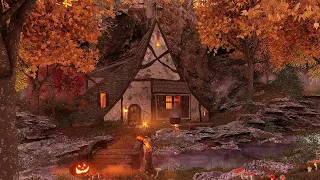 Witch's House in the Autumn Forest Ambience - Nature Sounds for relaxation