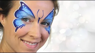 Winter Butterfly Face Painting | Recreating my first ever tutorial!