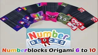 넘버블럭스 만들기 Numberblocks 6,7,8,9,10 by fanmade origami 색종이 동서남북 접기