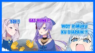 [ Hololive sub indo ] Nasib rimuru kobo ditangan moona dan reine !!