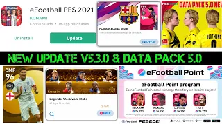 NEW  V5.3.0 UPDATE IN PES2021 | FREE ICONIC LIONEL MESSI || PES2021 MOBILE