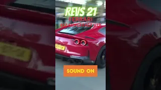 #Revs21🔥🇮🇹 Ferrari 812 Superfast V12: Sound Rev Blast | Ultimate Exhaust Symphony 🔥 #shorts